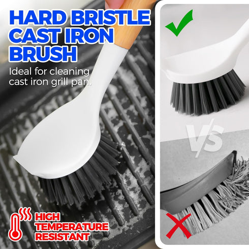 6 Pack Set Holikme Dish Brush Scouring Pad with Bottle Brush, Dish Brush, Palm Scrub Brush and Straw Brush, Dish