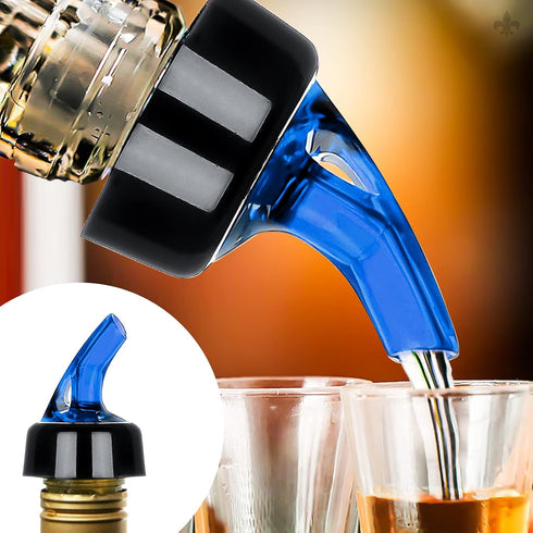 Liquor Bottle Pourers 1oz Set of 12, Measured Spirits Alcohol Pourers for Cocktail Home Bar