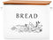 E-far Bread Box for Kitchen Countertop, Metal Bread Storage Container Bin with