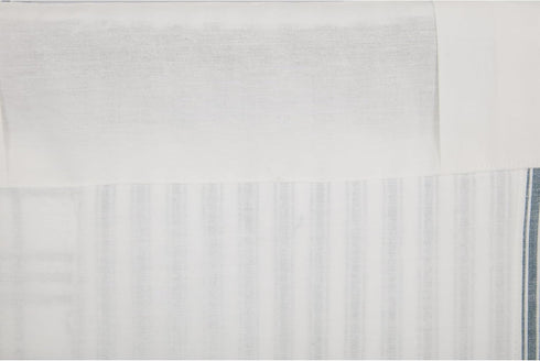 VHC Brands Sawyer Mill Blue Patchwork Cotton Kitchen Window Curtain Valance 19x60 Farmhouse