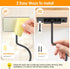 Counter Self Adhesive Banana Hook Under Cabinet Foldable Banana Hanger Black Metal Under Banana Hook to Keep Bananas