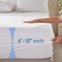 Waterproof King Size Mattress Protector - Fitted Mattress Pad 6"-18" Deep Pocket, Noiseless Washable Cover for Bedroom