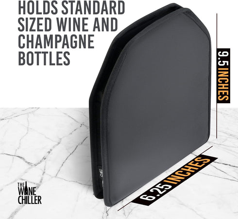 High-Quality Solid Gel Wine Cooler Sleeve, Reusable Wine Bottle Sleeve, White