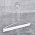 iDesign 22300 Plastic Suction Squeegee with Storage Hook, 12" x 10", Clear