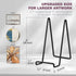 Plate Holder Easel Display Stand - 8 inch Metal Plate Stands for Display - Tabletop Picture Stand - Black Iron Easels for Display Pictures | Photo Frames | Book | Decorative Plates | Plaque - 2 Pack