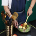 Berglander Stainless Steel Gold Cooking Spoon, Titanium Plating Basting Spoon, Dishwasher Safe Kitchen Tool