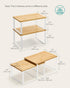 Set 4 Counter UKCS010N01 SONGMICS Cabinet Organizer Shelf, of Kitchen Shelves, Kitchen Storage, Spice Rack, Stackable