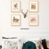 PUHEI Set 4,Nursery 8 10 Retro Western Howdy Cowgirl Wall Art Prints of Decor Girl, Western Room Decor For Teen Girls