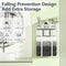 Towel Racks for Bathroom, Floating Shelves with Towel Rack and Paper Holder, Over Toilet Storage Basket, White