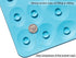 OTHWAY Non-Slip Bathtub Mat - Soft Rubber Bathroom Bathmat with Strong Suction Cups (Blue)