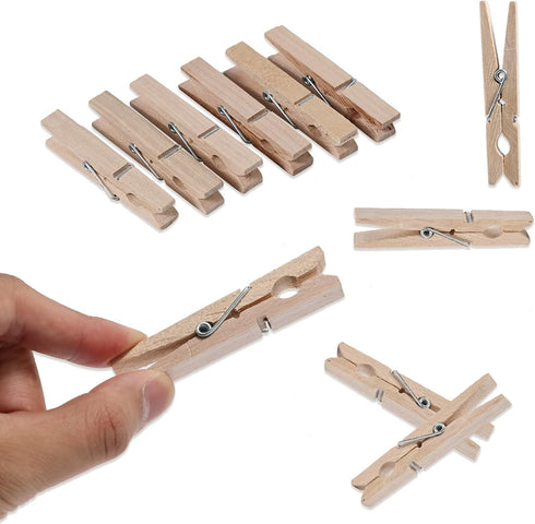 (Pack of 50) Wooden Clothespins - About 2-7/8" Long
