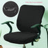 Yikko Office Chair Covers, Elastic Stretch Slipcovers for Computer Chair, Anti-dust Removable Washable Cover (Black)