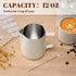 12oz Milk Frothing Pitcher, 304 Stainless Steel Cup with Clear Scale for Cappuccino Espresso Machine Accessories
