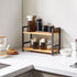 IBUYKE 2-Tier Industrial Spice Rack, Desktop Storage Organizer for Kitchen, Office, Living Room, Nature, UTLJ002N