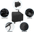 Yoyong Charcoal Grill Cover for Royal Gourmet CC1830, Water-Resistant BBQ Grill Cover in Black