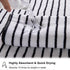 8 Set Sheet-2 Towels,2 Towels,4 Oliven Pcs Black White Cabana Stripe Large Bath Towel Oversize Bath Bathroom Hand
