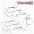 2 Set 3 12" 5mm Large Acrylic Clear Display Risers, Sizes Rectangular Showcase Collectibles Display Shelf, Thick