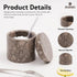 3 Inch Countertop Marble Salt Cellar Flaky Salt Containers for - Sugar Bowl With Lid, Salt Holder, Spice Jars, Salt Box