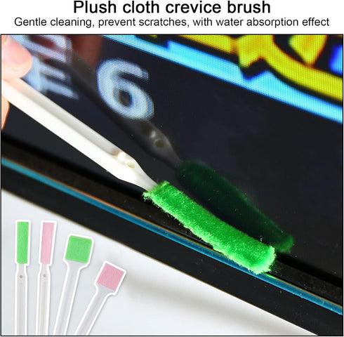 Crevice Cleaning Brushes Tool kit Small Cleaning Brush for House Cleaning Disposable Toilet Brush Deep Cleaning Brush Gap for Gap Corner of Stove Hard to Reach Cleaning Tools (Multicolor) by JWCE.