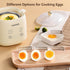 Rapid Egg Cooker, 6 in 1 Electric Egg Boiler for Hard Boiled, Soft Boiled, Egg Custard with Auto Shut Off - No BPA