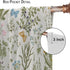 GoDazzling 52x84in 2 Floral Blackout Windows Curtains, Vintage Garden Plants Herbs Flowers Botanical Classic Design Art