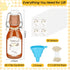 20 Pack Favors(Clear,4oz) Queekay Mini Swing Top Glass Bottles for Vanilla Extract Homemade Olive Oil Bottles with Lids