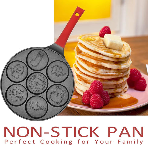 Egg Pan Omelette Maker, Nonstick Pancake Skillet for Breakfast, Cookies, Burgers