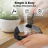 SetStainless Garlic Press Rocker Steel Garlic Mincer Tool with Garlic Peeler and Cleaning Brush Kitchen Gadgets