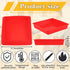 Set of 4 Silicone Square Cake Pan Silicone Brownie Pan Nonstick Silicone Baking Mold for Muffin Bread Rice Crispy Lasagna Pie, Red (8 x 7 x 1.5 Inches)