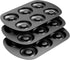 Tiawudi Non-Stick 6-Cavity Donut Baking Pans, Set of 3, Makes Individual Full-Sized 3 1/4" Donuts