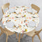 Yookeer Elastic Round Fitted Tablecloth, Bird Design, Stretchable Polyester Fabric for 40"-44" Table Cover