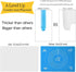 Thick Silicone Counter Mat, Large 23.4" by 15.6", Heat Resistant Mat for Kitchen Table and Countertop Protector