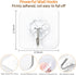 Mlici 24 Pack Clear Self-Adhesive Wall Hooks - 30lbs Heavy-Duty Sticky Hooks for Kitchen Bathroom