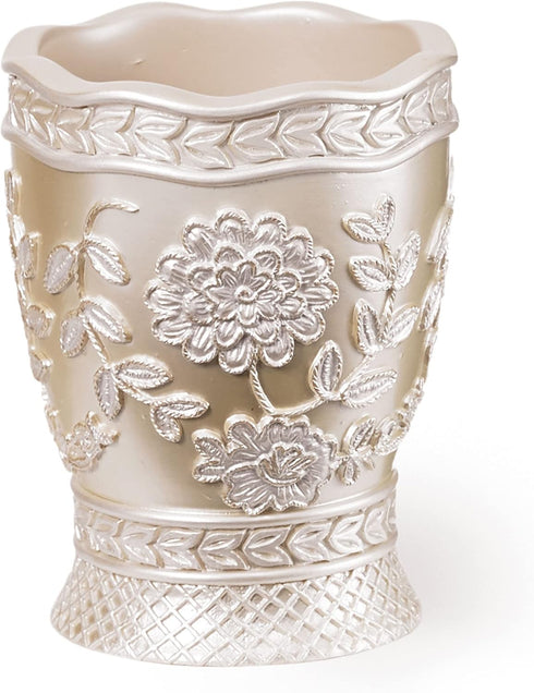 Popular Bath 942705 Rose Vine Tumbler, Beige-Taupe