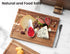 Kitchen(Set 3),Wooden Set Fibogollo Acacia Wood Cutting Boards for of Chopping Boards with Juice Groove, Large Serving