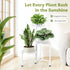 JOPBENG 3 10 Inch Tier Metal Plant Stand Indoor Outdoor, Corner Plant Shelf with Wide Tray,Flower Pot Display Holder