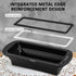 Silicone Bread Loaf Pan with Metal Reinforced Frame, Bread Pans for Homemade Bread, Foldable Loaf Pans, Non-Stick Silicone Baking Pans for Oven, Silicone Baking Mold (1, Black) by EDENCOMERS
