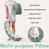 29.5") Peallow(Pat. Pend) Long Round Body Pillow for Adults, Bolster Pillow for Sleeping, Soft and Supportive Pillow