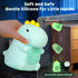 Dinosaurs Alarm Clock with Night Light for Kids with Sleep Training and Sound Machine, Rechargeable Silicone Lamp OK