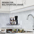 2 Pack Bakzon Acrylic Corner Shelves, Adhesive Shower Caddy Organizer for Tile Walls, Wall Mounted Clear Bathroom