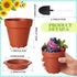 24 Pack Patelai Flower Pot Dessert Cups with Shovel Spoons Plastic Cake Desserts Cups for Farmers Market Construction