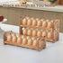 Countertop, 3-tire 36 Egg Holder Solid Wooden Egg Holder, Stackable Egg Storage Easter Basket Holding Up to Fresh Eggs