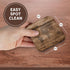 3dRose CST_205047_2 Print of Map of World on Wood Soft Coasters, Set of 8