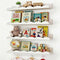 Fixwal Nursery Shelves, 16.5 Inch Floating Bookshelves for Wall Set of 4,