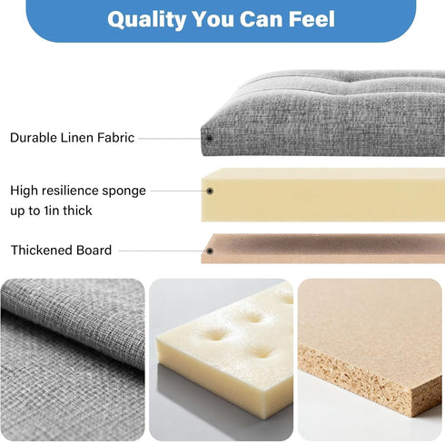 Dayacoco 43L 350lbs, 17x13x13in,Drak Storage Ottoman Foot Rest Stool, Foldable Foot Rest Stool with Thicker Foam Padded
