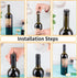 40 count 40 PVC heat shrink capsules matte black and Pcs bottle seal cork, wine shrink wrap sleeves caps tops wine
