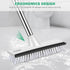SetSail 51-Inch 2 1 Floor Scrub Brush with Long Adjustable Handle in Scrape Brush Stiff Bristle Floor Scrubber