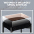 16.3"L 12.8"W 17.3"H 4 Vanity Stool Chair Faux Fur, x x Soft Ottoman, Makeup Chair Bench Furry Padded Seat with Metal