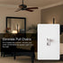 Lutron Toggler 3 Speed Fan Control, White, 1.5-A Single Pole/3-Way TGFSQ-FH-WH