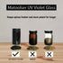 Black Glass Airtight Storage Container Jar 150ml with UV Protection for Spice and Coffee